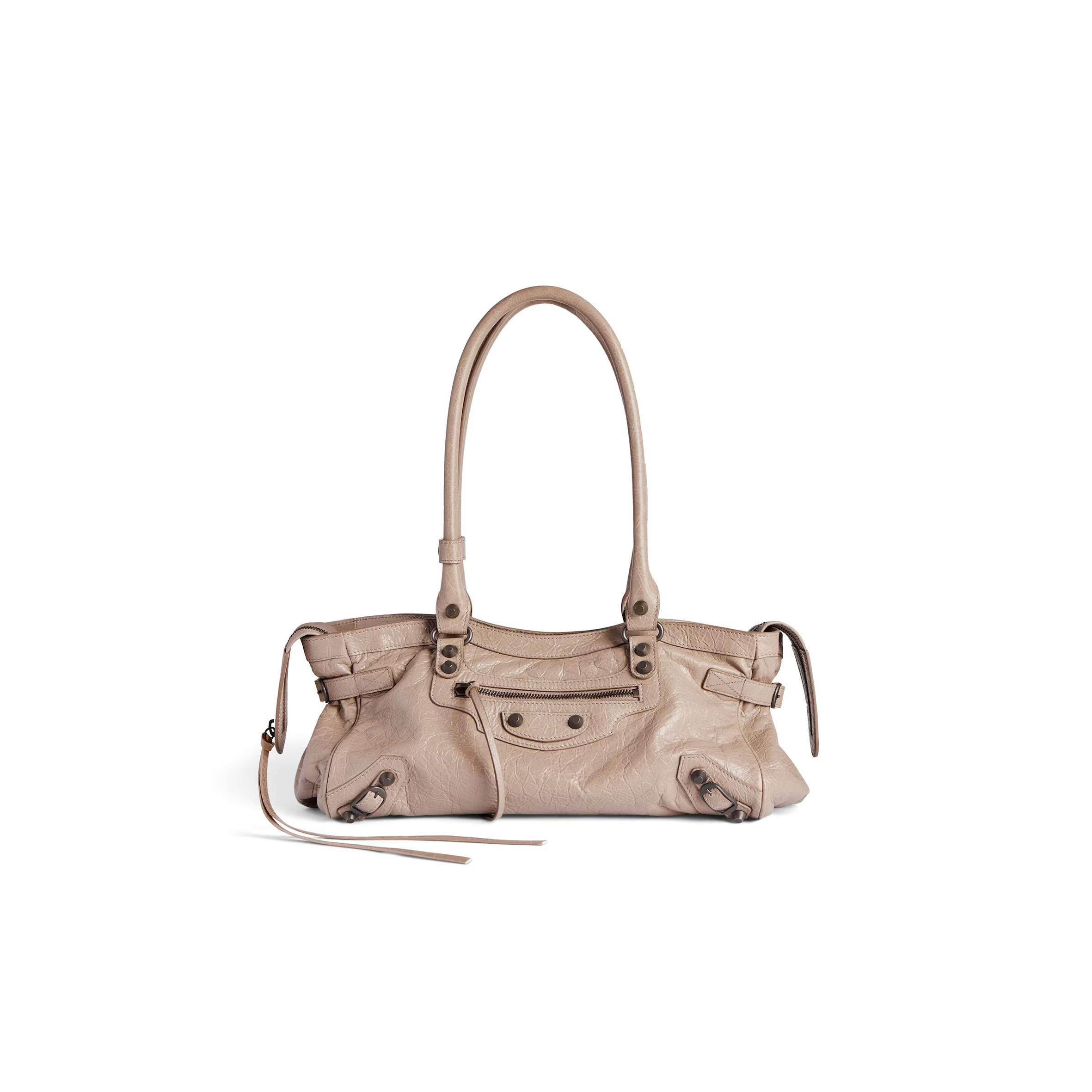 BALENCIAGA WOMEN'S LE CITY BAG EAST-WEST IN SESAME 8457042ABEK2914 (40*18*15cm)  BALENCIAGA WOMEN'S LE CITY BAG EAST-WEST IN SESAME 8457042ABEK2914 (40*18*15cm)